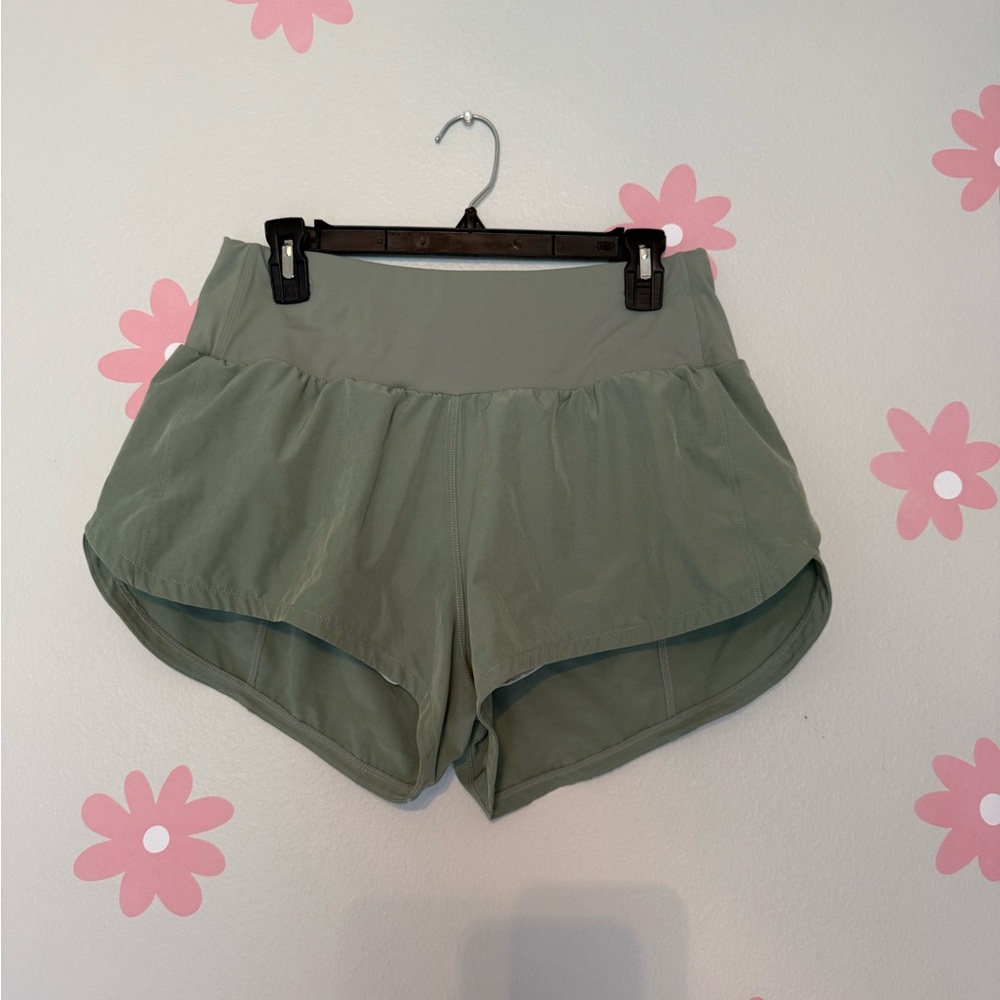 Sleek Olive Athletic Shorts for Women